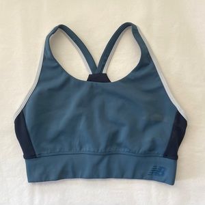 New Balance blue sports bra medium